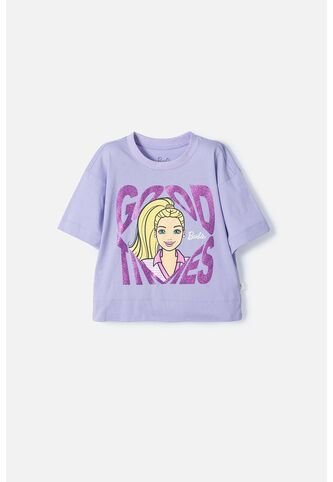 Camiseta De Barbie Lavanda Con Mirella Para Niña 10 MATTEL