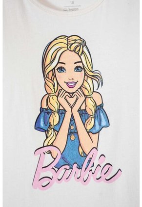 Pijama De Barbie De Pantalón Largo Multicolor Para Niña 12