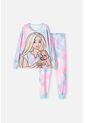 Pijama De Barbie Manga Larga  Multicolor Para Niña 4 de MATTEL