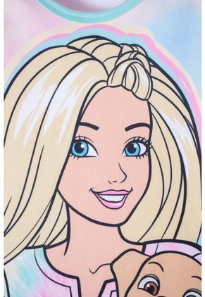 Pijama De Barbie Manga Larga  Multicolor Para Niña 4
