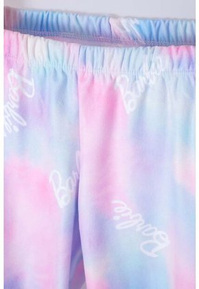 Pijama De Barbie Manga Larga  Multicolor Para Niña 4