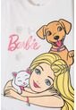 Camiseta De Barbie Manga Corta Marfil Para Niña 10 de MATTEL