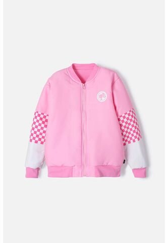 Chaqueta De Barbie Con Cierre Rosado Para Niña 4 MATTEL