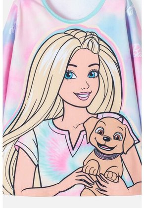Pijama De Barbie Manga Larga  Multicolor Para Niña 10