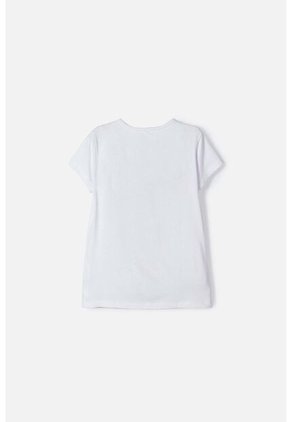 Camiseta De La Barbie Estampada Blanca Para Niña 4