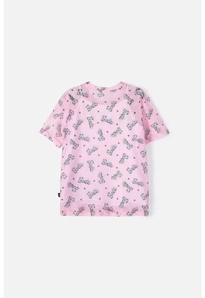 Camiseta De Barbie Manga Corta Rosada Para Niña 8