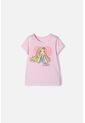 Camiseta De Barbie Manga Corta Rosada Para Niña 10 de MATTEL