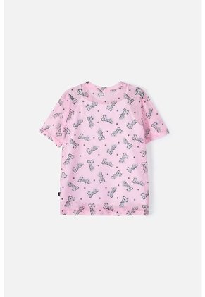 Camiseta De Barbie Manga Corta Rosada Para Niña 6