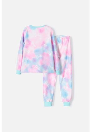 Pijama De Barbie Manga Larga  Multicolor Para Niña 8