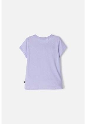 Camiseta De Barbie Manga Corta Lila Para Niña 12