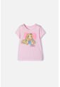Camiseta De Barbie Manga Corta Rosada Para Niña 4 de MATTEL