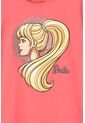 Camiseta De Barbie  Manga Corta Rosada Para Niña 4 de MATTEL