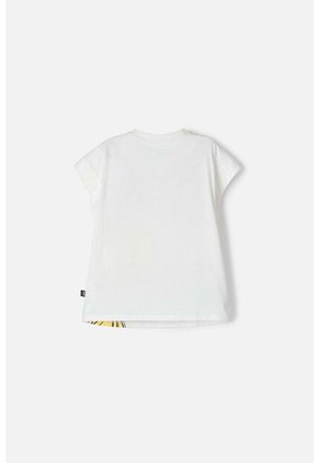 Camiseta De Barbie Manga Corta Marfil Para Niña 10