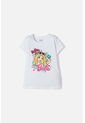 Camiseta De La Barbie Estampada Blanca Para Niña 4 de MATTEL