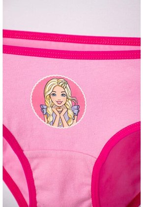 Pack X2 Panties  De Barbie Rosado Estampado Para Niña 6