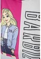 Camiseta De Barbie Fucsia Y Marfil Con Apliques De Mirella Para Niña 10 de MATTEL