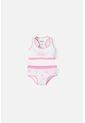 Conjunto De Top Y Panty De Barbie Blanco Y Rosado Para Niña 4 de MATTEL