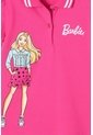 Camiseta Tipo Polo De Barbie Fucsia Para Niña 12 de MATTEL