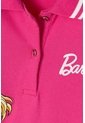 Camiseta Tipo Polo De Barbie Fucsia Para Niña 12 de MATTEL