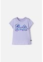Camiseta De Barbie Manga Corta Lila Para Niña 4 de MATTEL