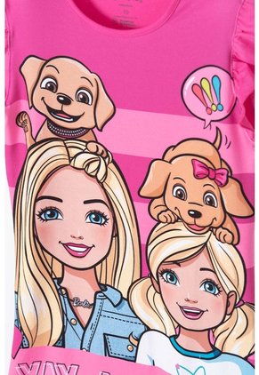 Pijama Tipo Batola De Barbie Manga Sisa Fucsia Para Niña 10