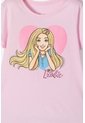 Camiseta De Barbie Manga Corta Rosada Para Niña 8 de MATTEL