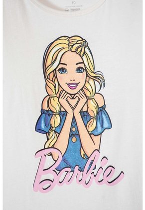 Pijama De Barbie De Pantalón Largo Multicolor Para Niña 10