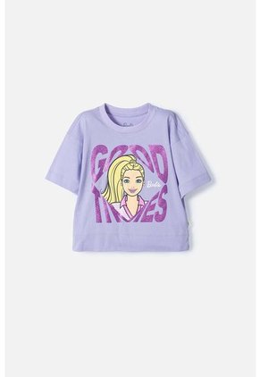 Camiseta De Barbie Lavanda Con Mirella Para Niña 6