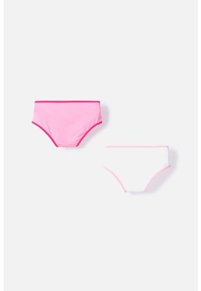 Pack X2 Panties  De Barbie Rosado Estampado Para Niña 10