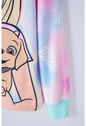 Pijama De Barbie Manga Larga  Multicolor Para Niña 12