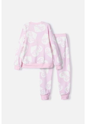 Conjunto De Barbie Rosado Con Jogger Para Niña 10