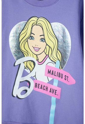 Buzo De Barbie Lila Cerrado Para Niña. 4