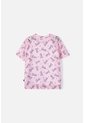 Camiseta De Barbie Manga Corta Rosada Para Niña 8 de MATTEL