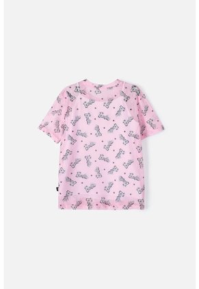 Camiseta De Barbie Manga Corta Rosada Para Niña 8