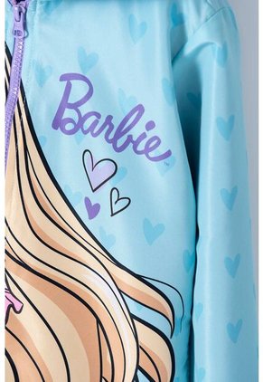 Chaqueta De Barbie Con Capucha Menta Y Morada Para Niña 8