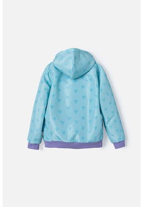 Chaqueta De Barbie Con Capucha Menta Y Morada Para Niña 8