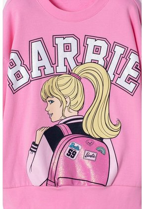 Buzo De Barbie Cerrado Rosado Para Niña 4