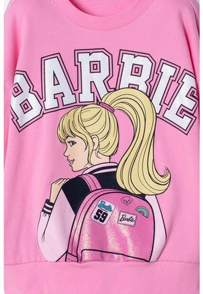 Buzo De Barbie Cerrado Rosado Para Niña 14