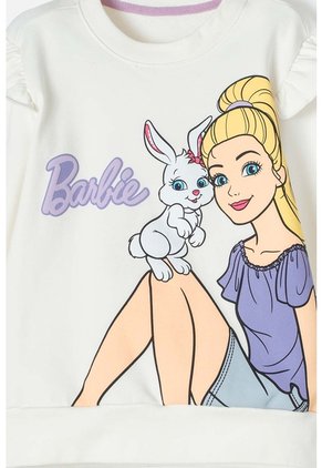 Buzo De Barbie Con Bolero Marfil Para Niña 8