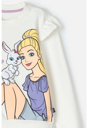 Buzo De Barbie Con Bolero Marfil Para Niña 8
