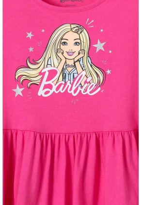 Vestido De Barbie Manga Corta Fucsia Para Niña 8