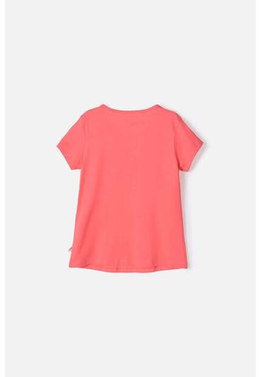 Camiseta De Barbie  Manga Corta Rosada Para Niña 10