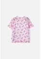 Camiseta De Barbie Manga Corta Rosada Para Niña 8 de MATTEL