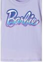 Camiseta De Barbie Manga Corta Lila Para Niña 6 de MATTEL