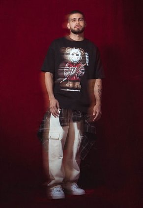 Camiseta Negro-Blanco-Rojo Mattelsa