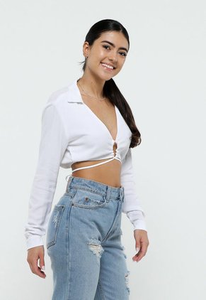 Crop Top Blanco Mattelsa