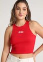Crop Top Rojo-Blanco Mattelsa de Mattelsa
