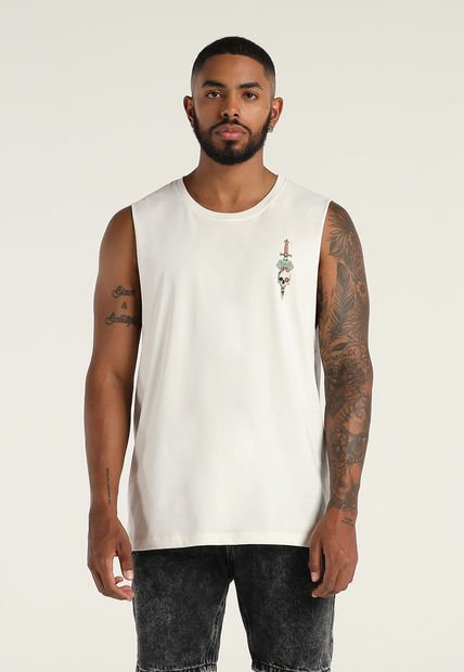 Camiseta Esqueleto Marfil-Multicolor Mattelsa