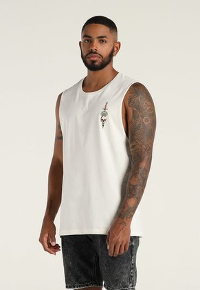 Camiseta Esqueleto Marfil-Multicolor Mattelsa