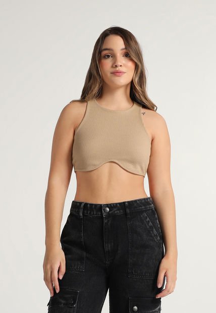 Crop Top Beige Mattelsa
